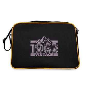 Vintage 1963 Anniversaire Look Rétro - Sac Retro - noir/or - Dos