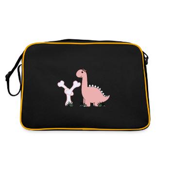 Buchstabe Y - Retro Tasche - Schwarz/Gold - Hinten