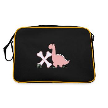 Lettre X - Sac Retro - noir/or - Dos