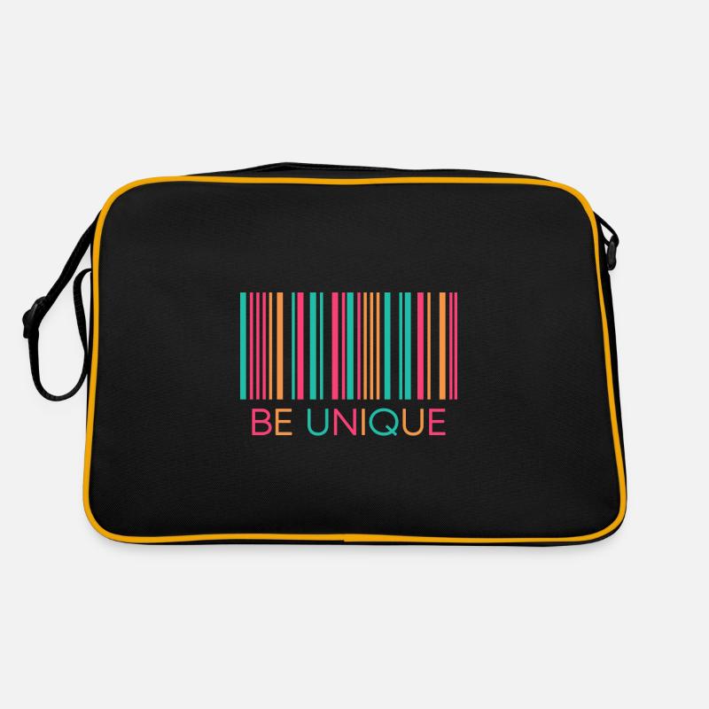 einzelstück unique barcode lgbt unikat Retro Tasche