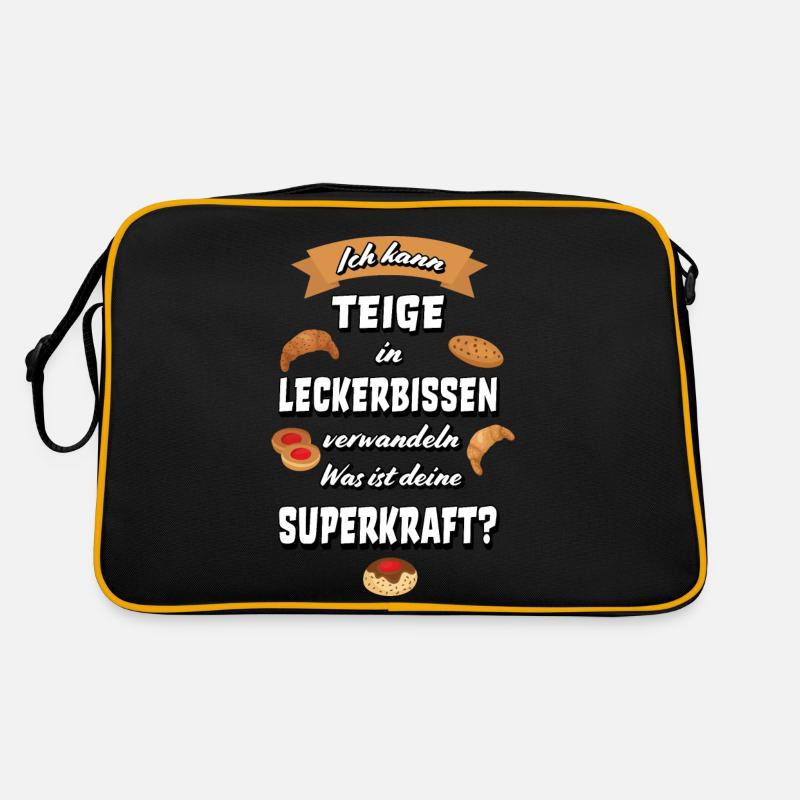 Bäcker backen Bäckerin Hobby Bäcker Geschenkidee Retro Tasche