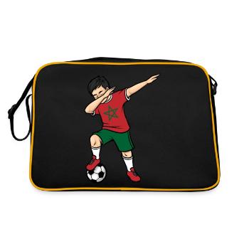 Dabbing Joueur de football garçons Maroc Football - Sac Retro - noir/or - Dos