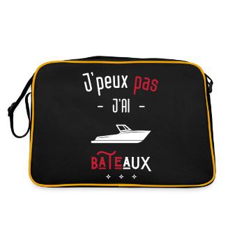 J'peux pas j'ai bâteau - Sac Retro - noir/or - Dos