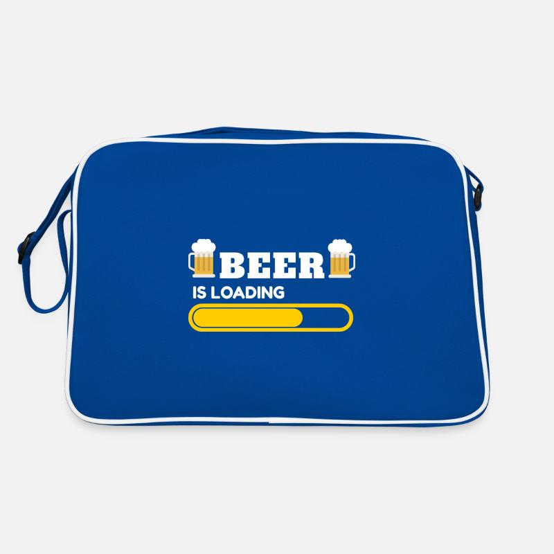 Beer is Loading lustige Bier Sprüche Retro Tasche