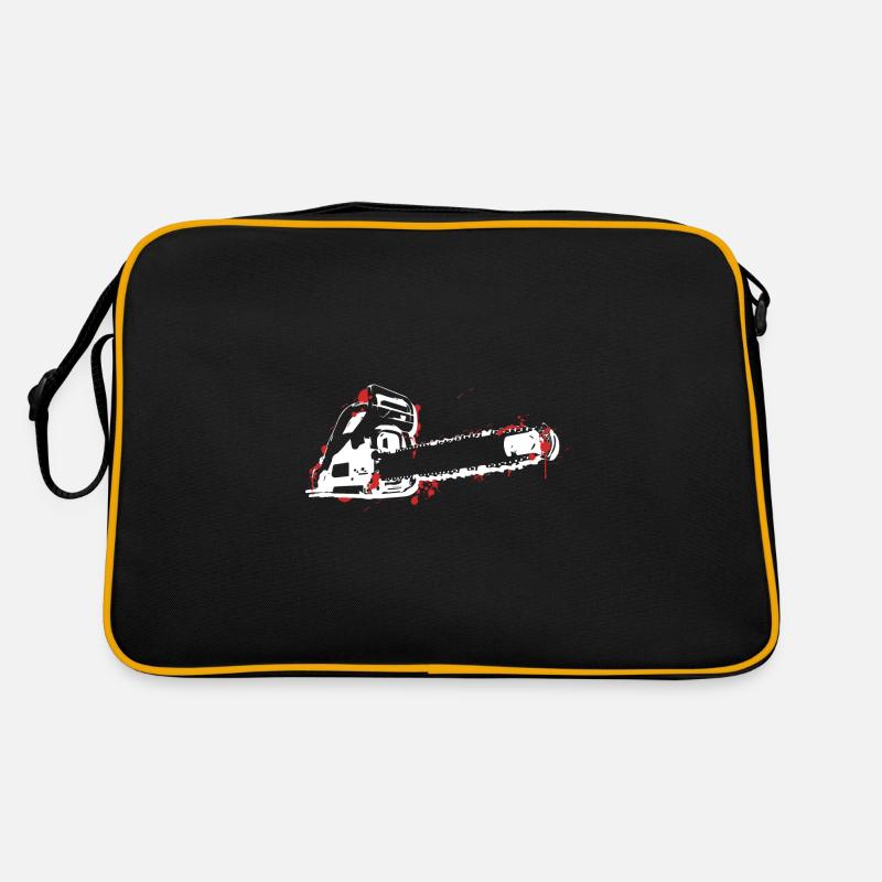 tronçonneuse sanglante tronçonneuse bûcheron bois parole Sac Retro