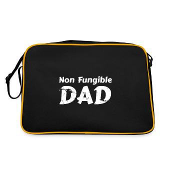 NFT Non Fungible Dad - Retro Bag - black/gold - Back
