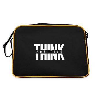 Pensez motivation positive Citations et dictons - Sac Retro - noir/or - Dos