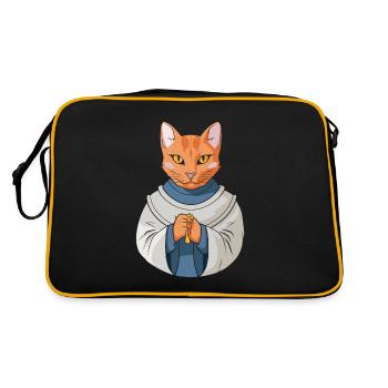 Chat chrétien chrétien - Sac Retro - noir/or - Dos