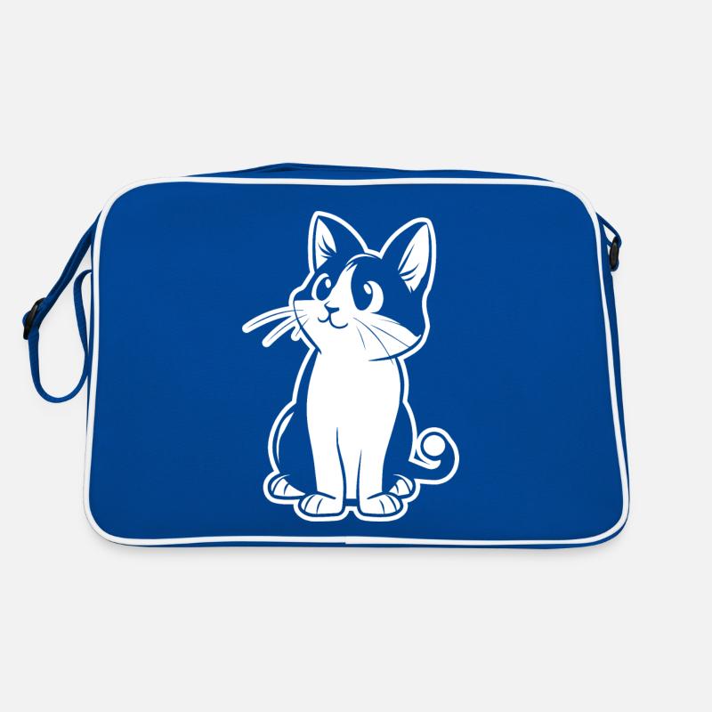 Cat Lady, Cat Lover, Cat Face Retro Bag