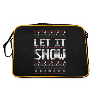 Let it snow - Sac Retro - noir/or - Dos