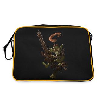 gobelin tronçonneuse - Sac Retro - noir/or - Dos