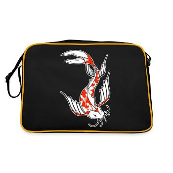koi - Retro Tasche - Schwarz/Gold - Hinten