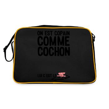 thick as thieves citation1 term - Retro Bag - black/gold - Back