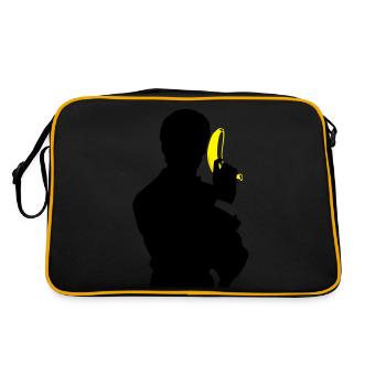 Agent BANANA - Sac Retro - noir/or - Dos