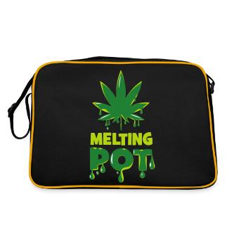 Melting pot - Retro Bag - black/gold - Back