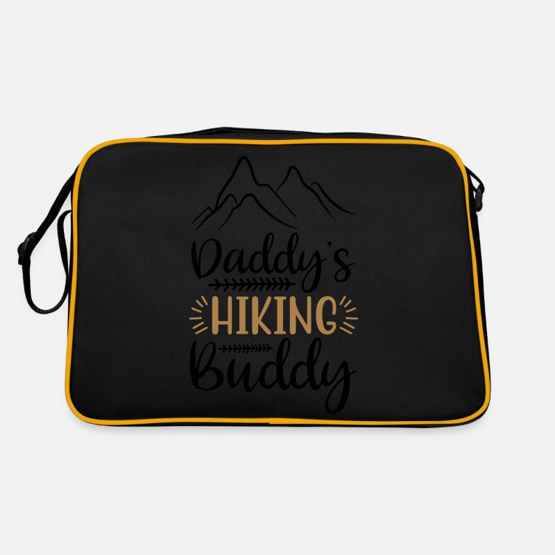 DADDY'S HIKING BUDDY - Retro Bag - black/gold