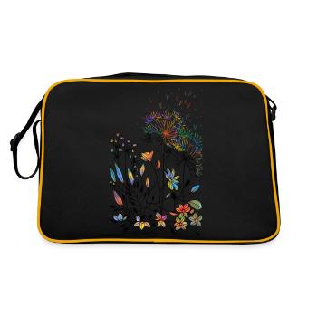 Fleurs - Sac Retro - noir/or - Dos