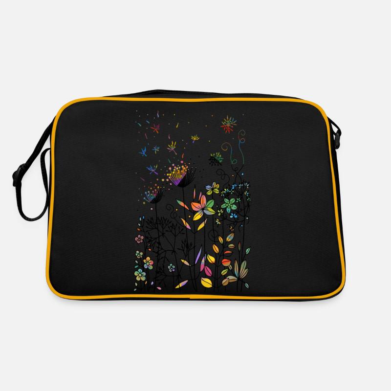 Blumen Retro Tasche