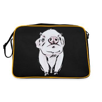 bébé cochon - Sac Retro - noir/or - Dos