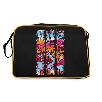 Graffiti - Retro Bag - black/gold - Back