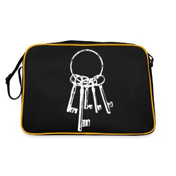 Bunch of keys - Retro Bag - black/gold - Back