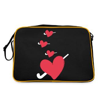 hockey sur gazon hockey hockey passion hockey sur gazon - Sac Retro - noir/or - Dos