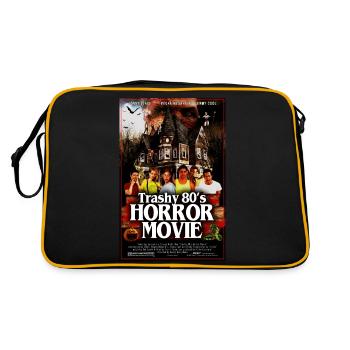 Trashy 80s Horror Movie - Retro Bag - black/gold - Back