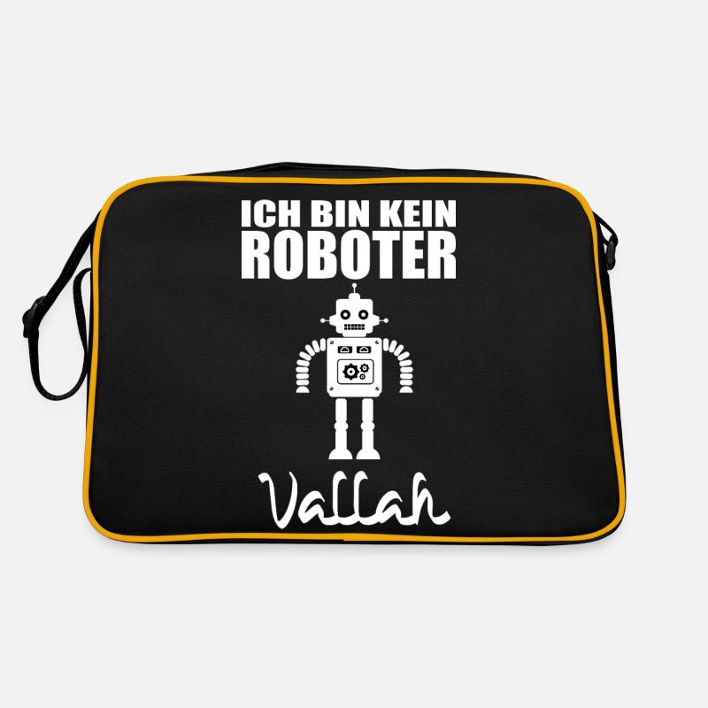Ich bin kein Roboter, Vallah. Retro Tasche