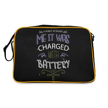 frc robotics birthday building robots robots - Retro Bag - black/gold - Back