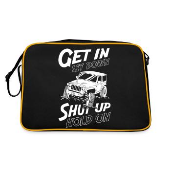 Get In Sit Down Shut Up Hold On Jeeps - Retro Bag - black/gold - Back