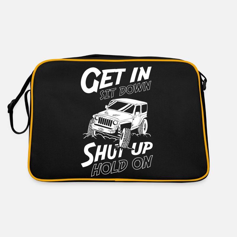Get In Sit Down Shut Up Hold On Jeeps Retro Tasche