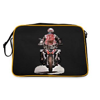 GS Motorcyclists - Retro Bag - black/gold - Back