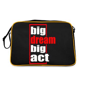 big bream big act - Sac Retro - noir/or - Dos