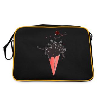 Crème glacée - Sac Retro - noir/or - Dos