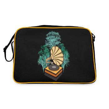 Gramophone de la nature - Sac Retro - noir/or - Dos