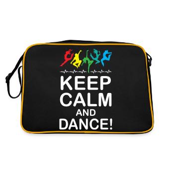 Keep Calm and Dance - Retro Bag - black/gold - Back
