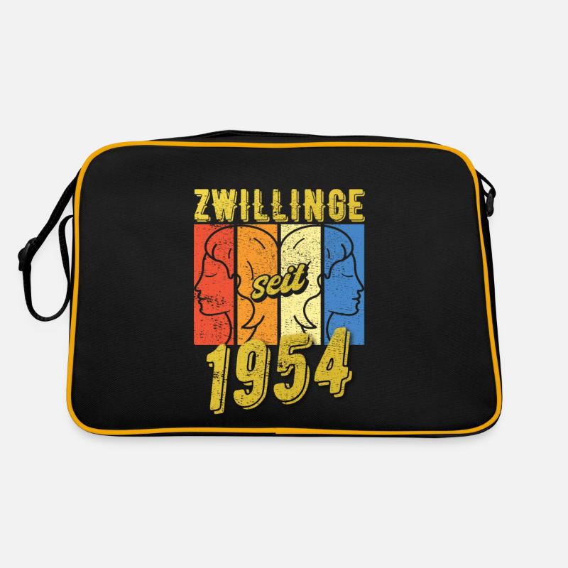 Zwillinge Sternzeichen 1954 Geschenk Retro Tasche