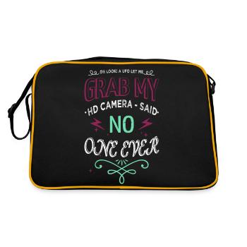 Awesome Alien Kid Happy Animal Anal Sample 2019 - Retro Bag - black/gold - Back