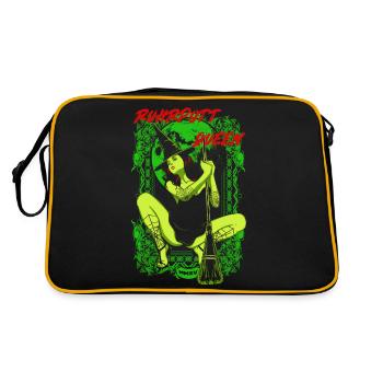 Ruhrpott Queen - Retro Tasche - Schwarz/Gold - Hinten