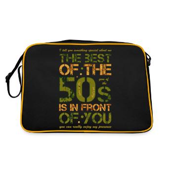 Fifties 50s 50's 50s - Retro Bag - black/gold - Back