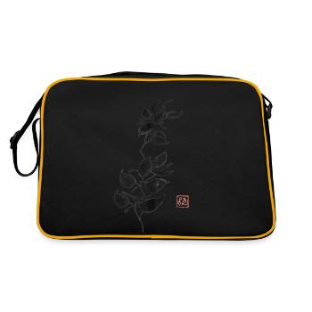 Zweig - Retro Tasche - Schwarz/Gold - Hinten