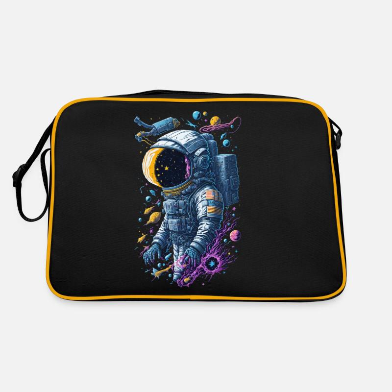 Astronaute - Sac Retro - noir/or