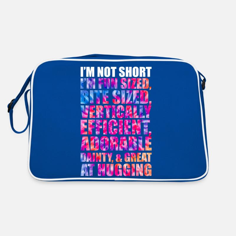 Im Not Short Im Fun Taille Tie Dye Sac Retro
