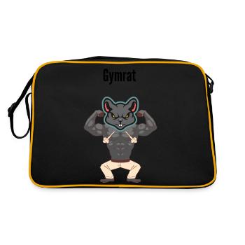 Gymrat - Sac Retro - noir/or - Dos