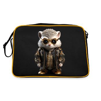 Mister Spike - Retro Bag - black/gold - Back