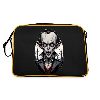 un vampire à grosse tête 7 - Sac Retro - noir/or - Dos