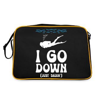 I go Down Funny Diving - Retro Bag - black/gold - Back