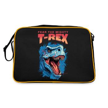 T-Rex dinosaure Dino Tyrannosaurus Rex Vintage - Sac Retro - noir/or - Dos