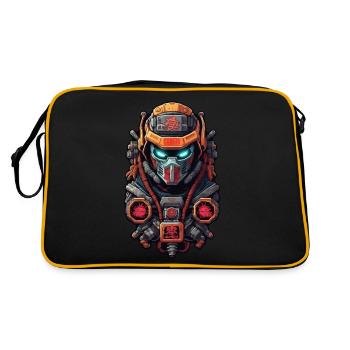 Samurai Warrior - Japan - Robot - Retro Bag - black/gold - Back