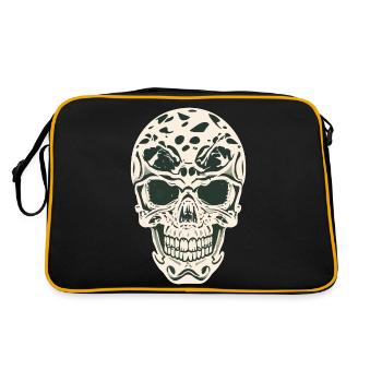 SKULL - Retro Bag - black/gold - Back